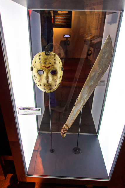 Jason Mask and knife at the EMP Museum in Seattle, WA
