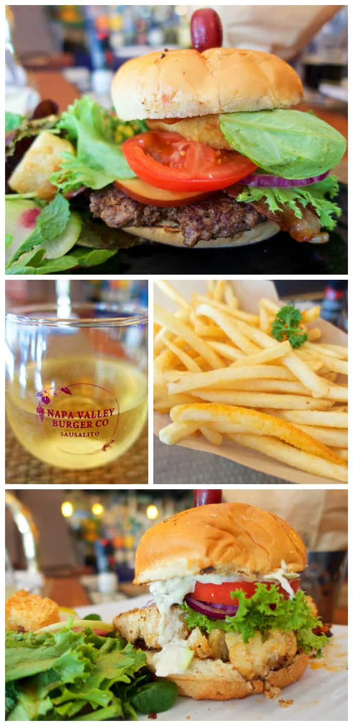 Napa Valley Burger Company in Sausalito, CA - fantastic food! Take the ferry over from Pier 39 and enjoy!