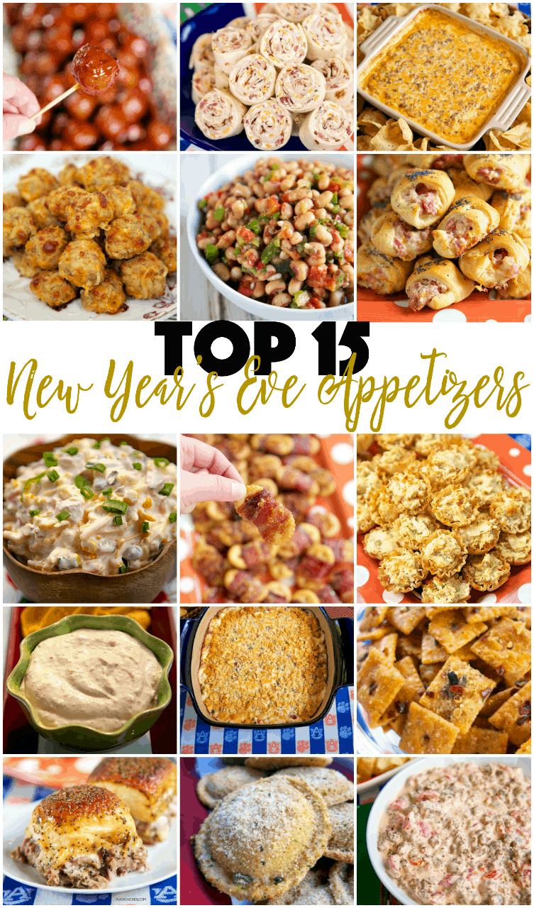 Top 15 New Year's Eve Appetizers - 15 recipes that are guaranteed to be the hit of the party! These never disappoint!