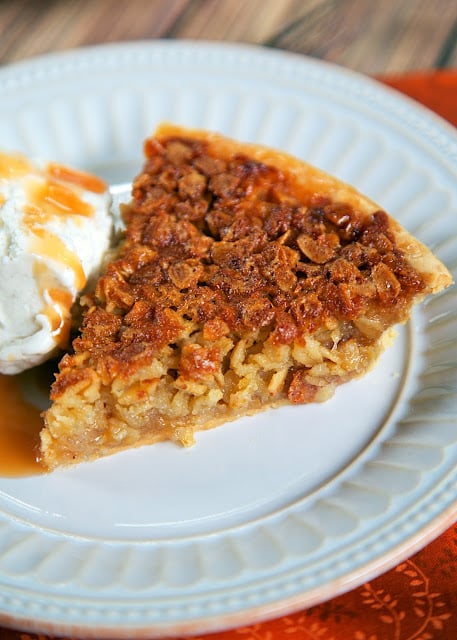 Oatmeal Pie - tastes as good as pecan pie without the expense! This pie can be made several days in advance. Serve warm with ice cream. YUM! Great for the holidays.