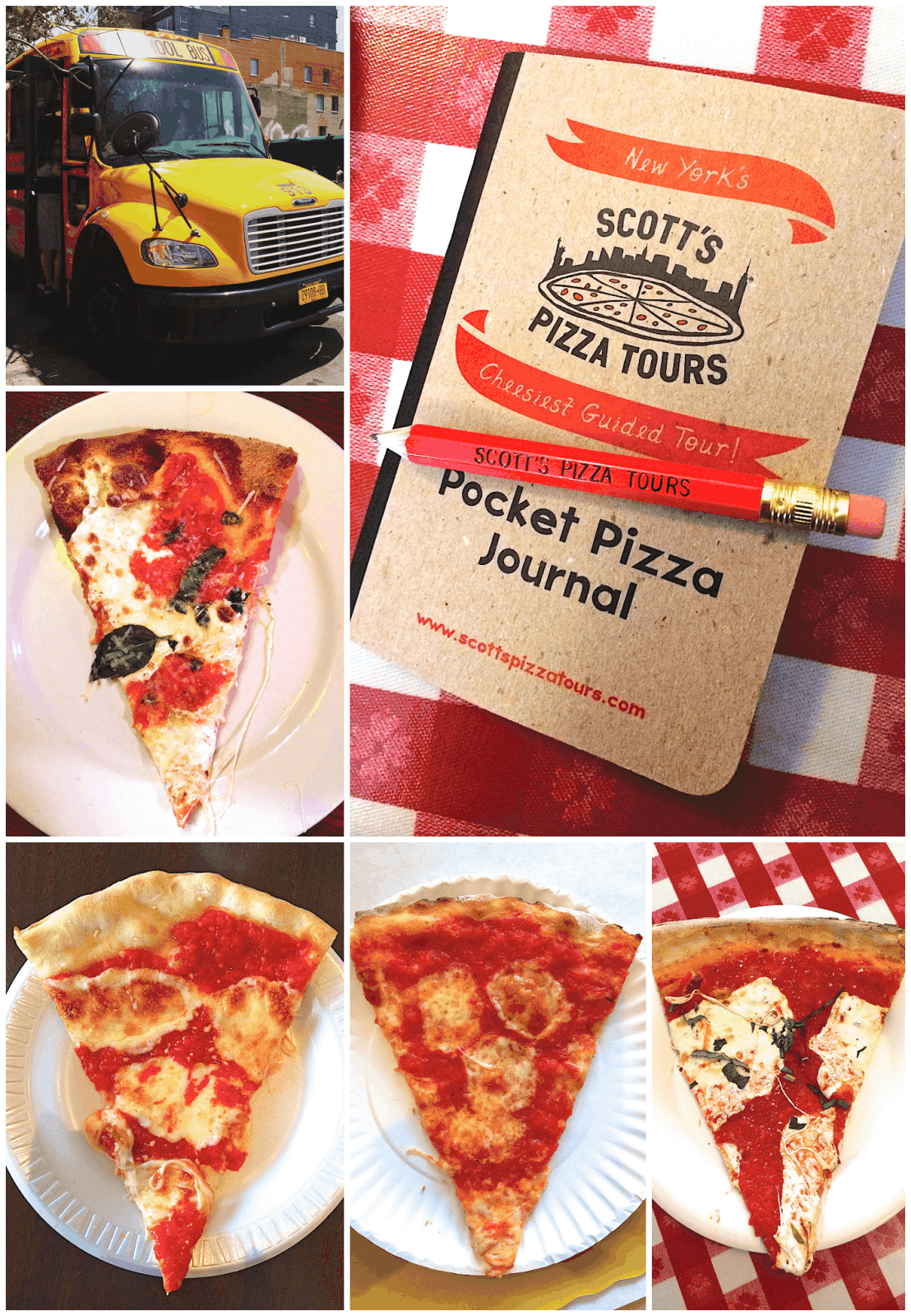 Scott's Pizza Tour NYC - a must do activity on your next trip to New York City. Do a walking tour or the Sunday bus tour. Great way to sample tons of delicious NY Pizza!