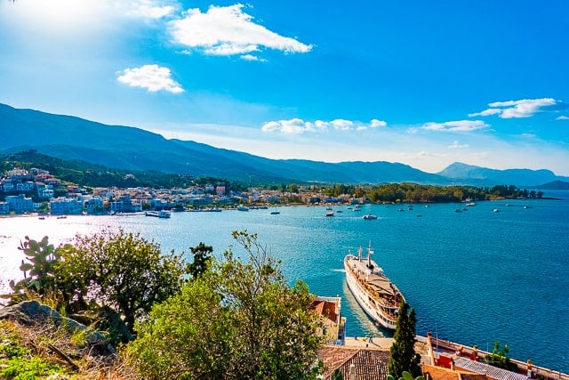 View from Clock Tower in Poros Greece