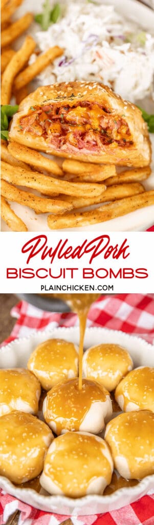 pulled pork biscuit bombs