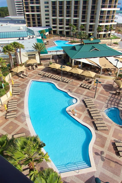 The pools at the Hilton Sandestin