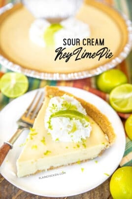 sour cream key lime pie