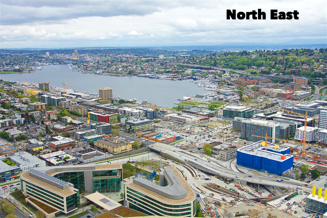 North Eastern View from the Space Needle in Seattle, WA