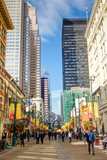 Stephen Avenue Walk - great spot for shopping, eating and drinking in Calgary!