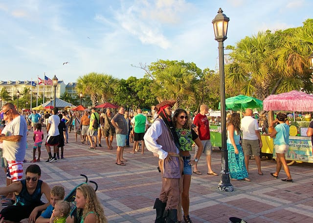 Sunset Celebration in Mallory Square Key West, FL