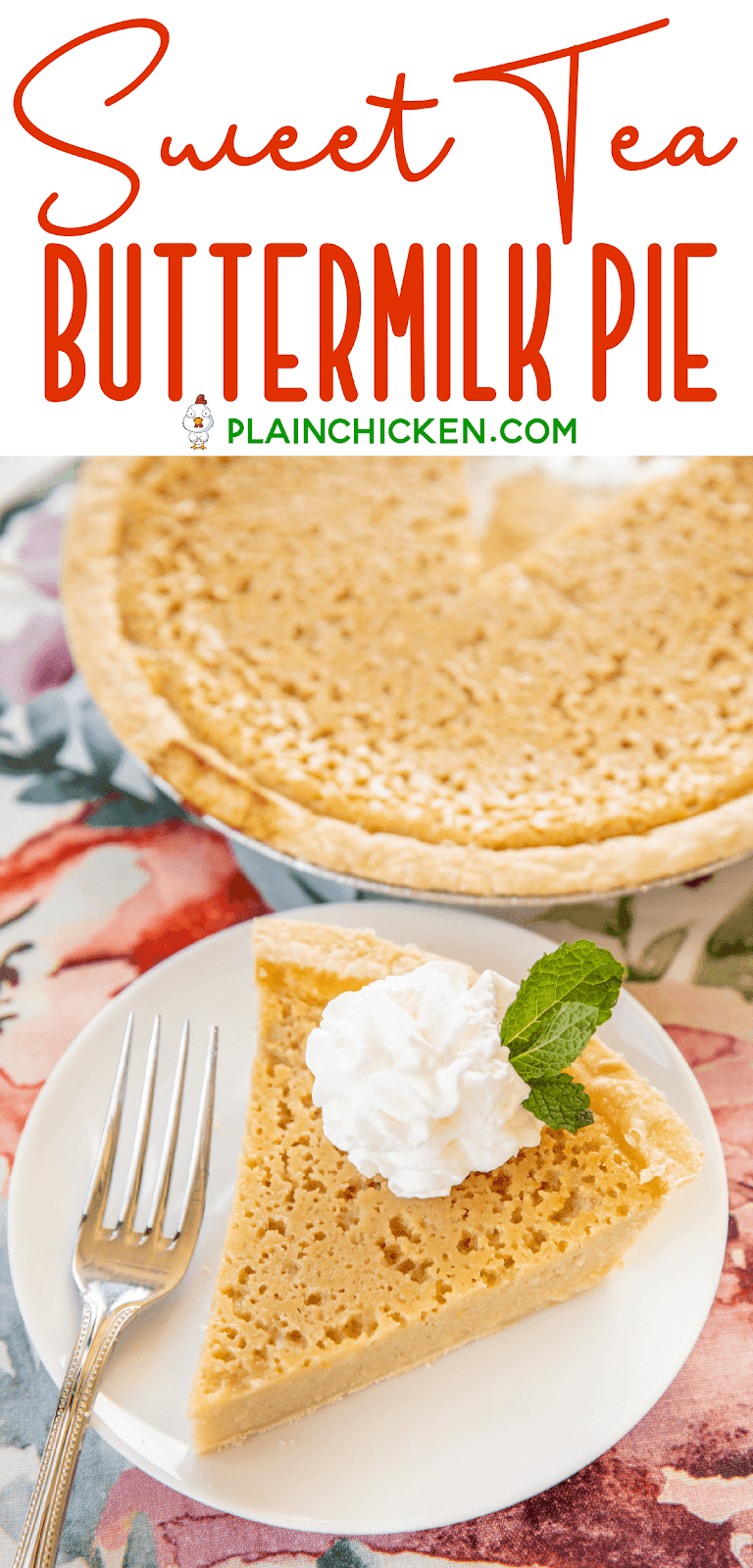 slice of pie topped with whipped cream and mint
