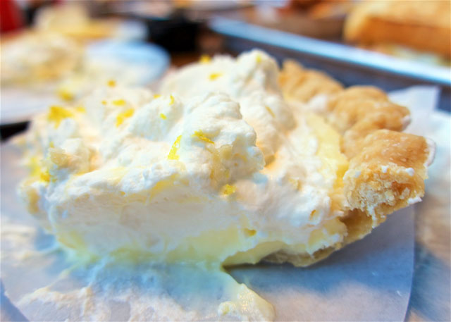 Lemon Sour Cream Pie at Tilt from Portland, OR - CRAZY good!