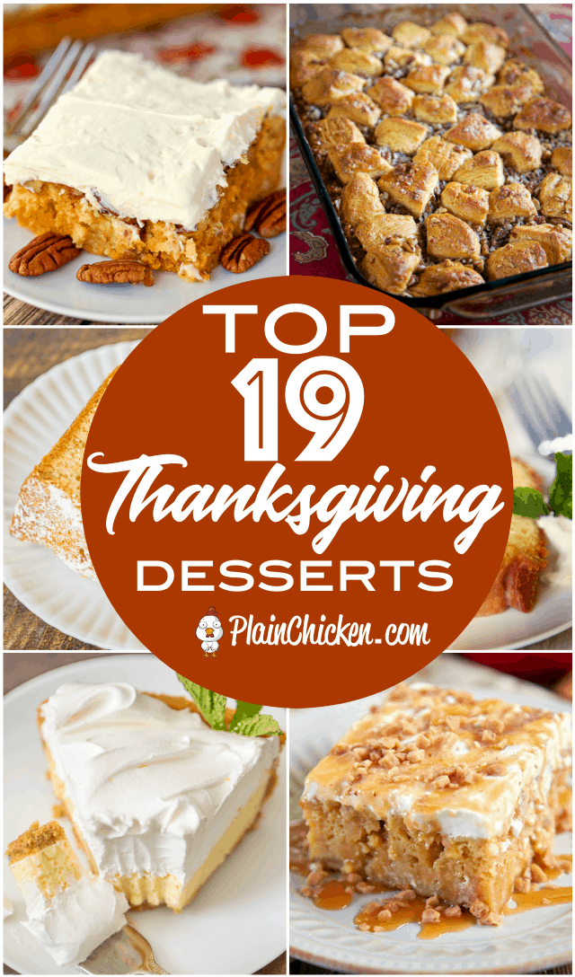 Top 19 Thanksgiving Desserts - Plain Chicken