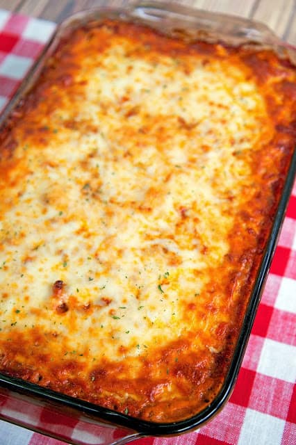The Ultimate Baked Spaghetti - Plain Chicken