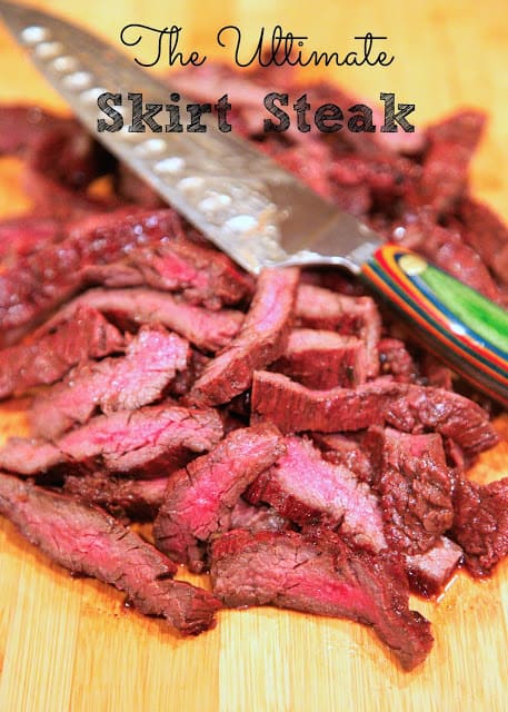 The Ultimate Skirt Steak - a  little sweet, a little heat, a whole lot of delicious! Skirt steak marinated in hot sauce, Italian dressing, onion, garlic, brown sugar and steak marinade.Let it marinate overnight for maximum flavor. Great on its own on in quesadillas or fajitas. We always make extra for leftovers!