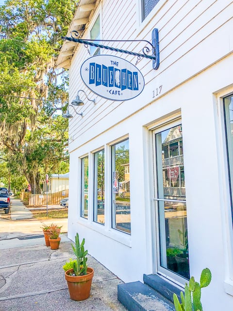 Outside Blue Hen Cafe - St Augustine FL