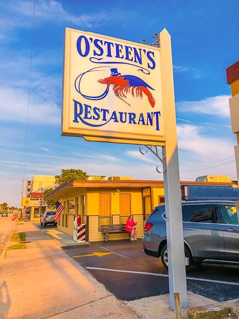 Outside O'Steen's Restaurant - St Augustine FL