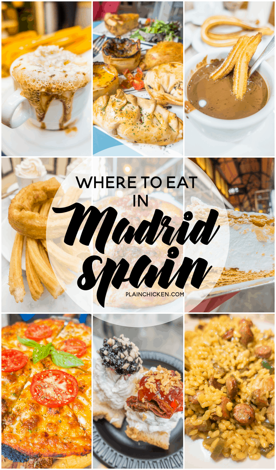 Where to eat in Madrid Spain - the best paella, churros and chocolate, and tapas. Some hidden gems that you must add to you list!