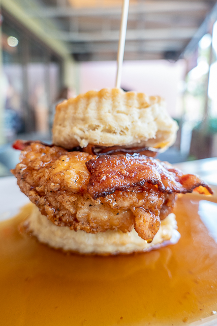 sticky maple biscuit