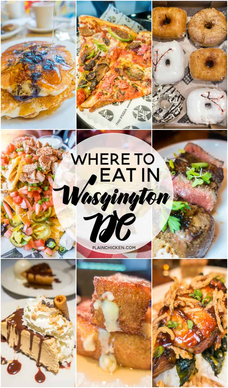 Where to Eat in Washington DC - we got tons of amazing recommendations from a local! We ate some of the best food EVER! Burgers, Pizza, Steak, DOUGHNUTS, Waffles - something for everyone!