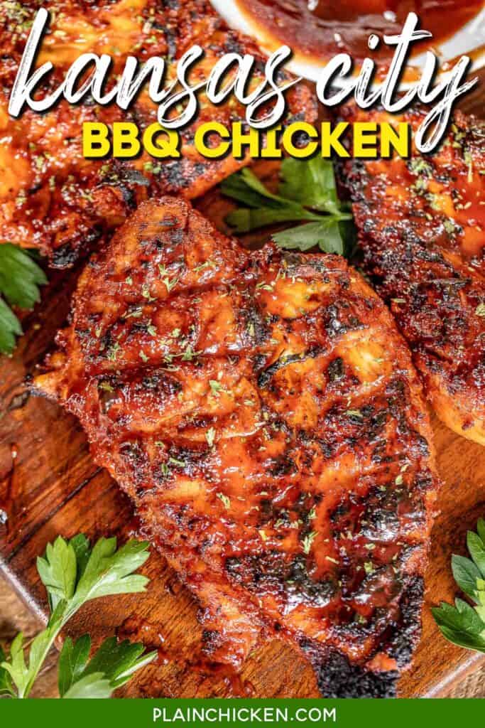 bbq chicken on a platter