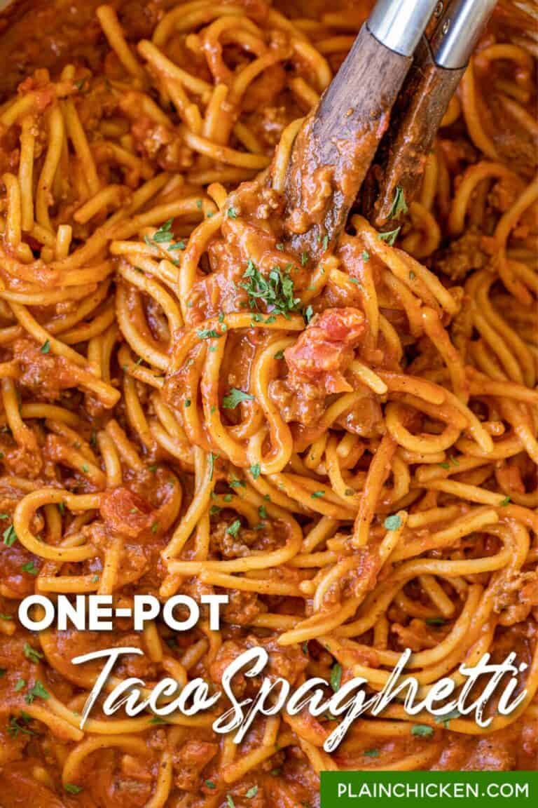 One-Pot Taco Spaghetti - Plain Chicken