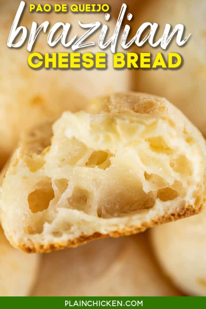 inside of brazilian cheese bread