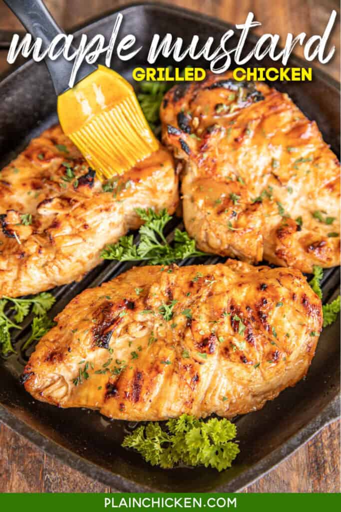 chicken in a grill pan