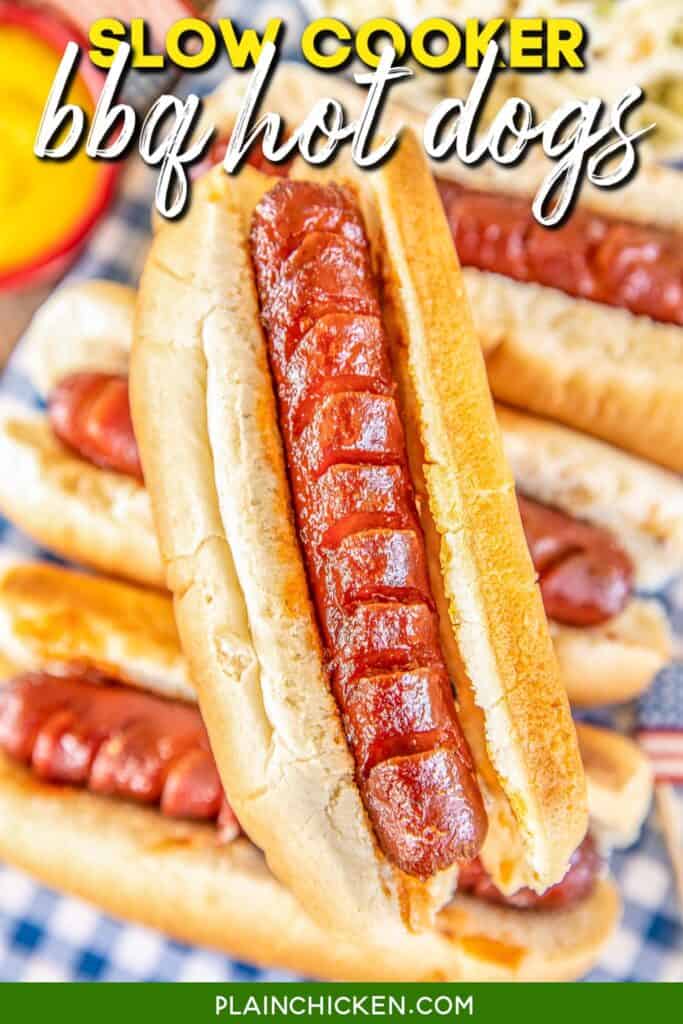 hot dog in a bun