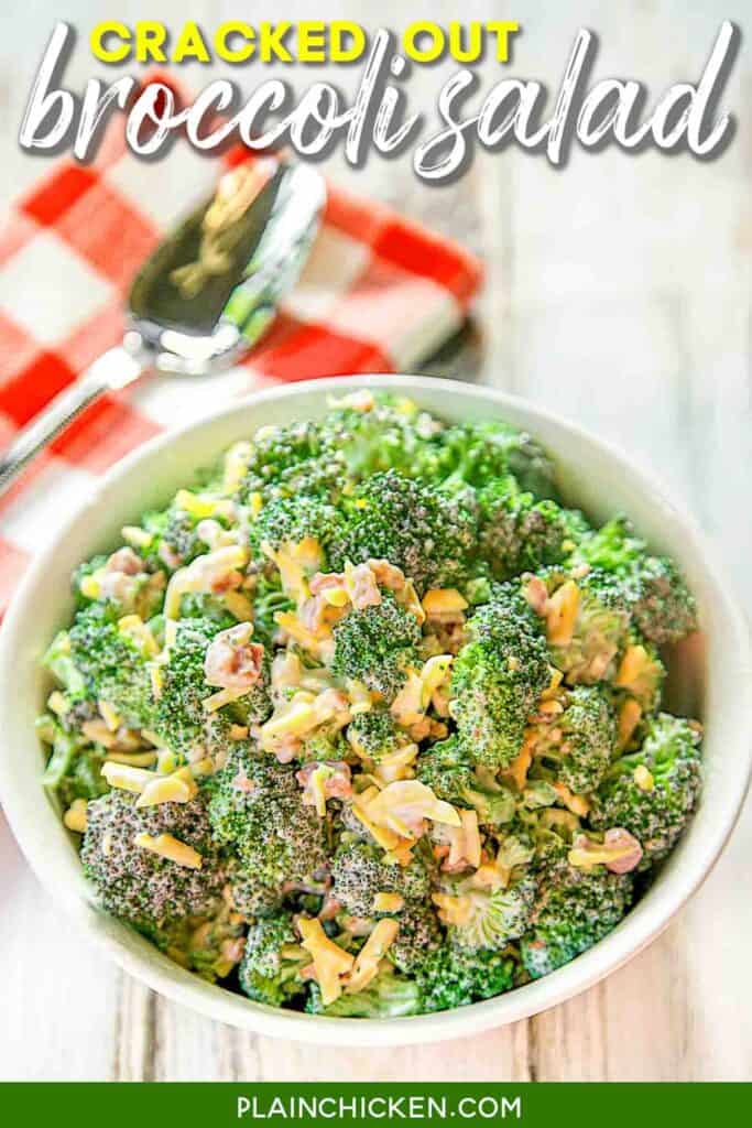 bowl of broccoli salad