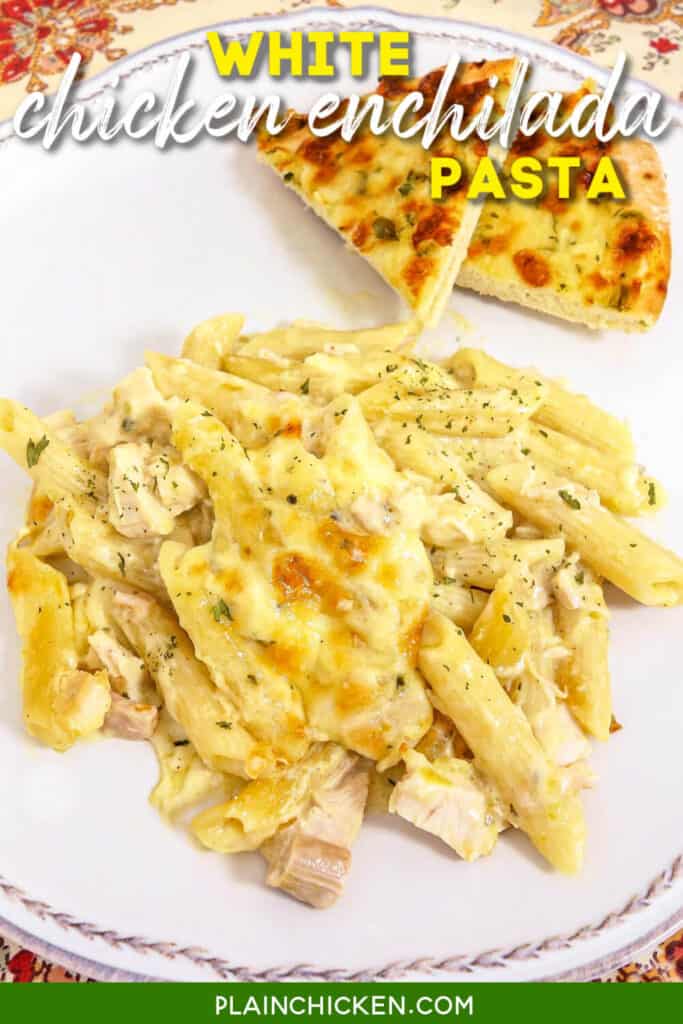 plate of chicken pasta