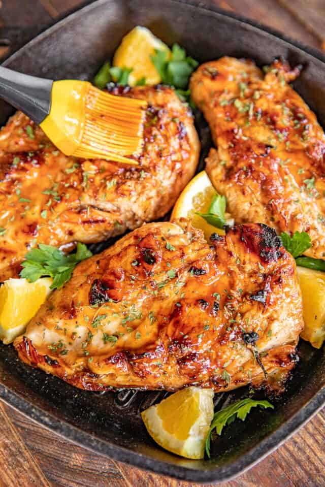 Grilled Orange BBQ Chicken - Plain Chicken