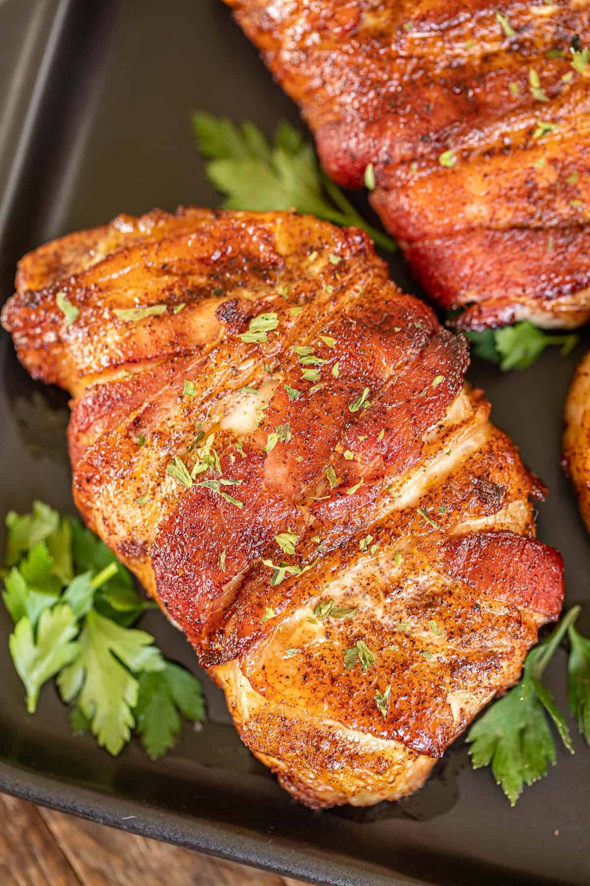 Bacon-Wrapped Pork Chops - Plain Chicken