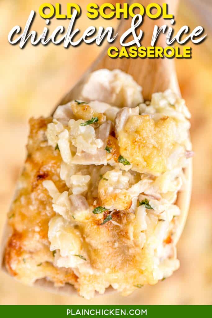 spoonful of chicken & rice casserole