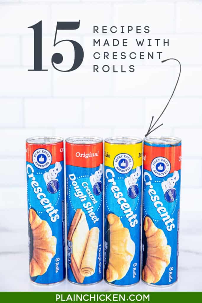 4 cans of crescent rolls