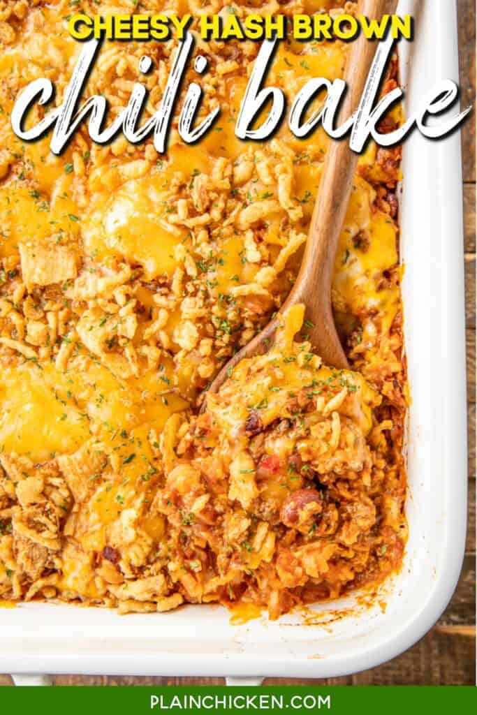 spoonful of chili hash brown casserole