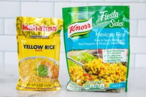 2 bags of yellow rice