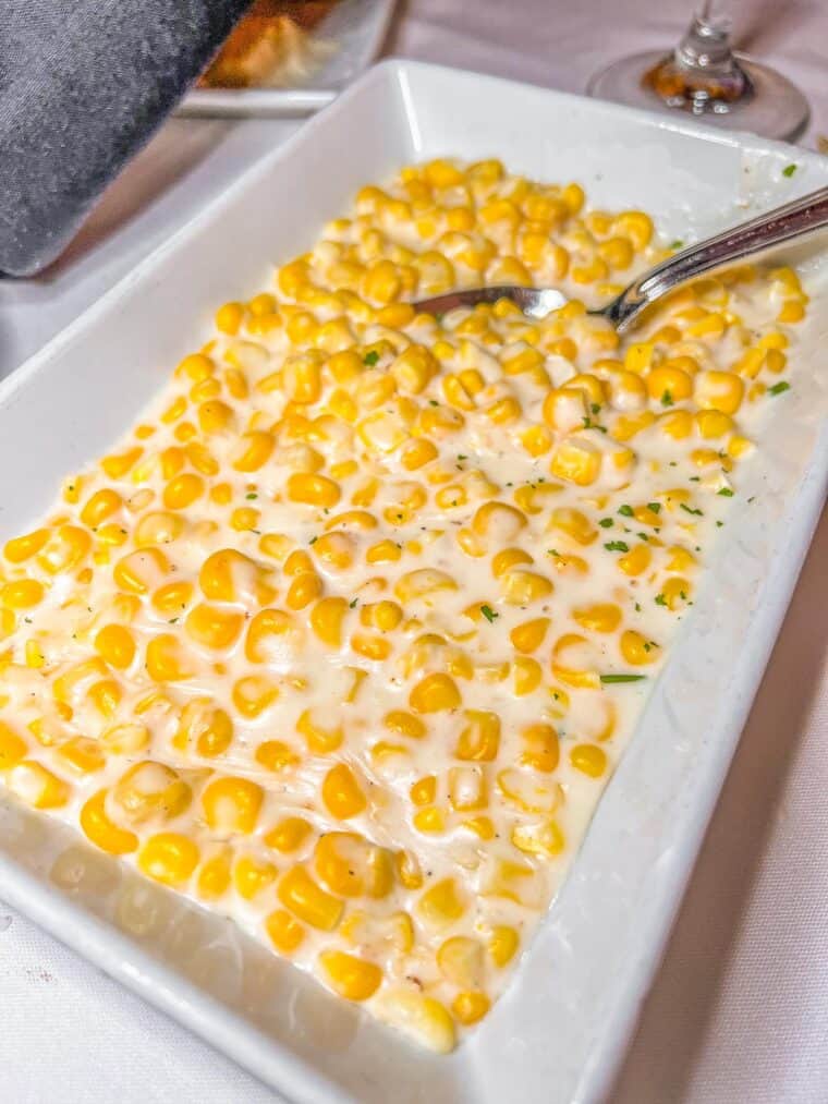 bowl of creamed corn