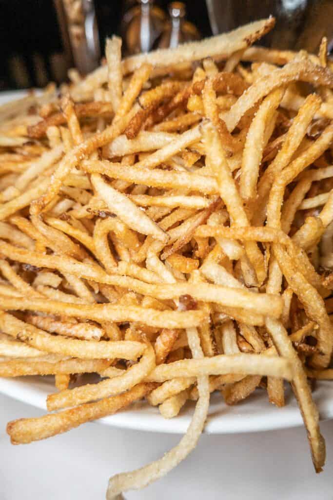 plate of skinny french fries