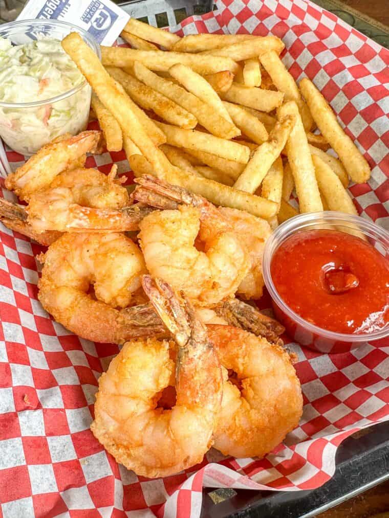fried shrimp basket