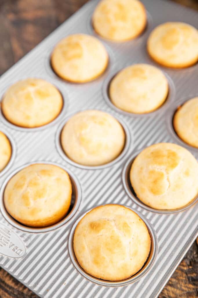 biscuits in a muffin pan