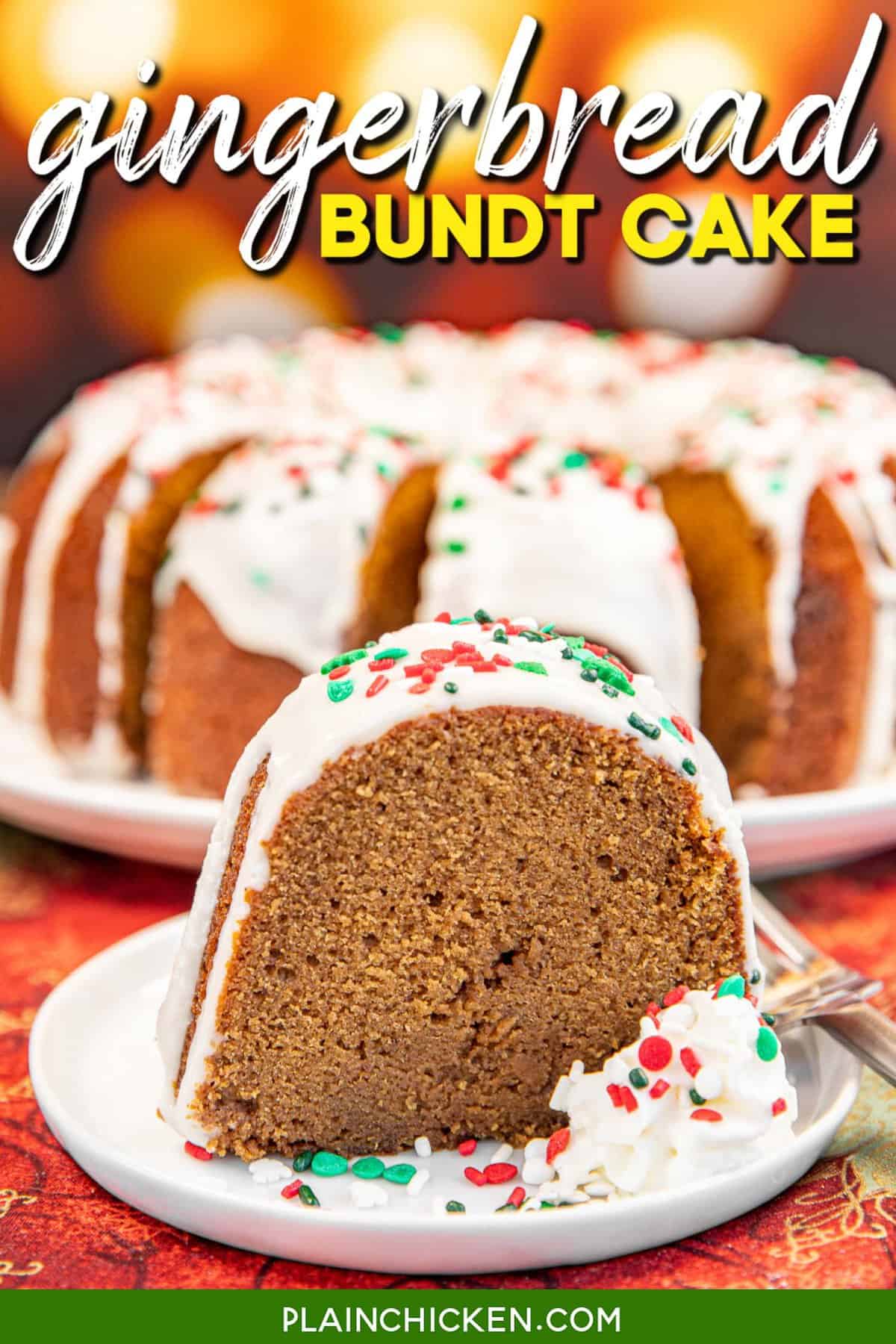 Gingerbread Bundt Cake - Plain Chicken