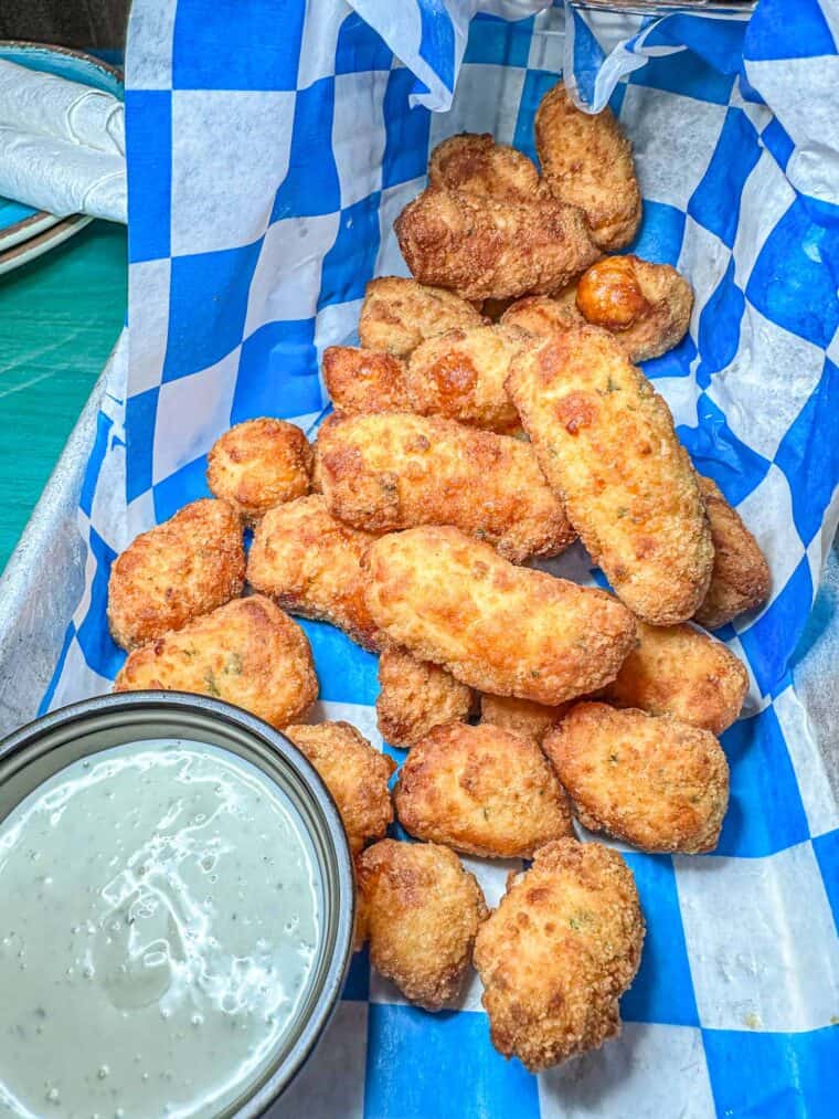 basket of cheese curds