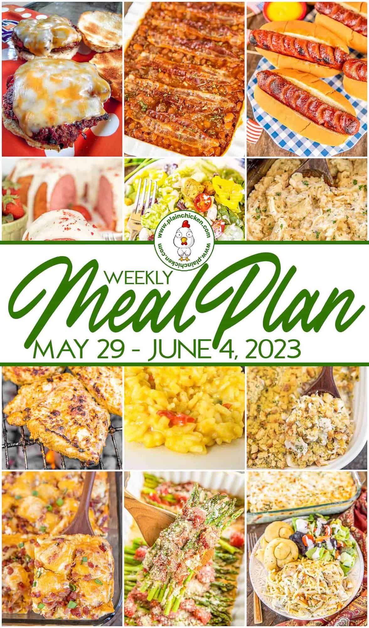 Weekly Meal Plan – Plain Chicken