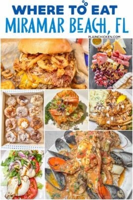 collage of 7 food photos with text overlay