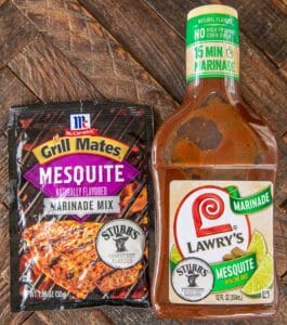 photo of two types of mesquite marinade