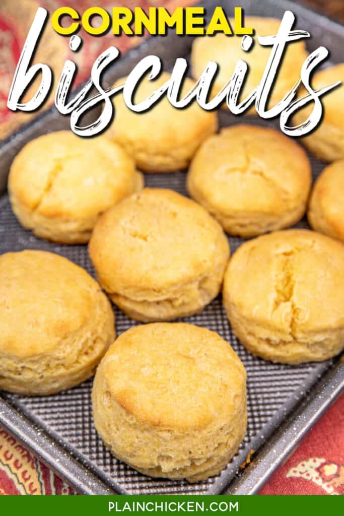 baking tray of biscuits with text overlay