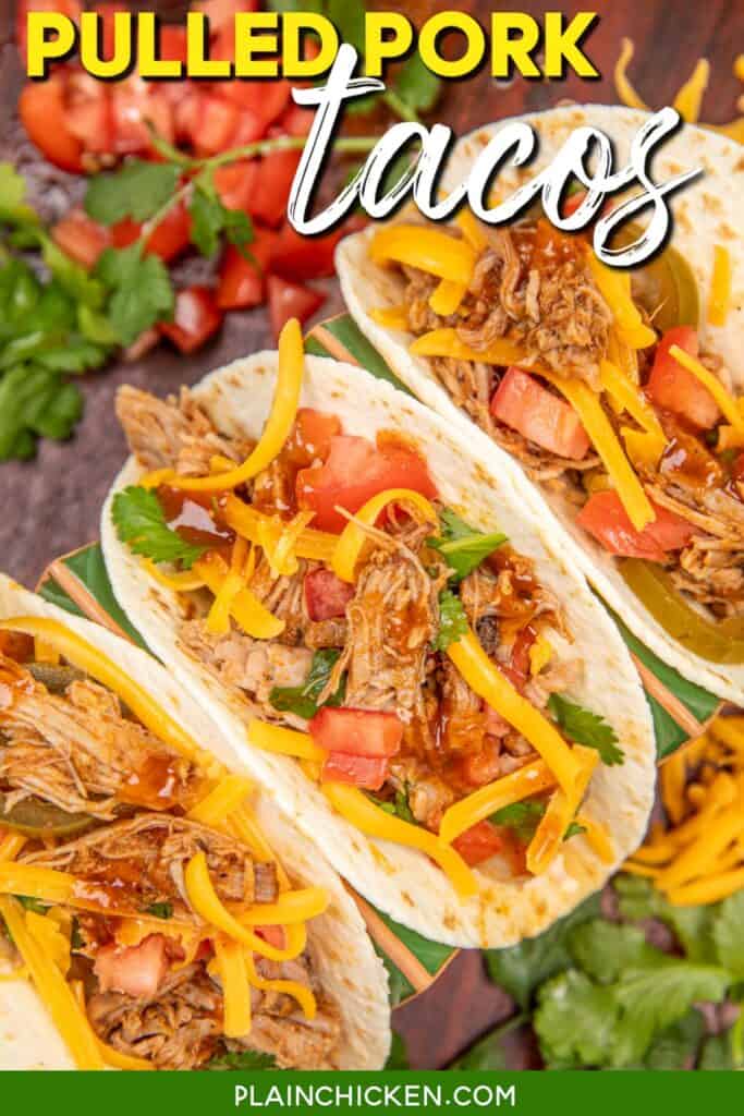 tacos on a platter with text overlay